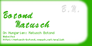 botond matusch business card